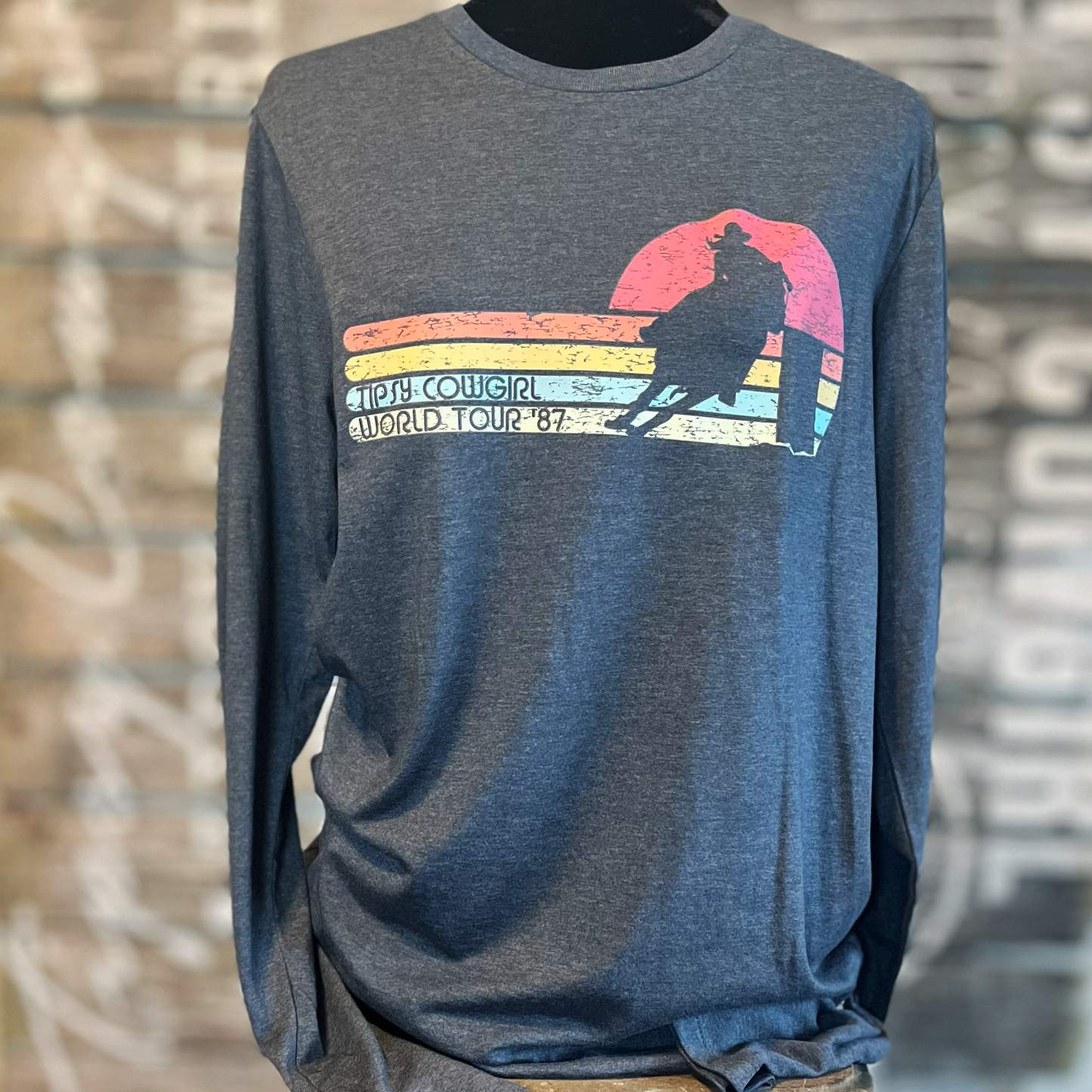 Tipsy Cowgirl World Tour Long Sleeve Tee