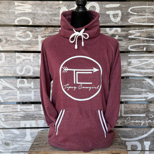 Tipsy Cowgirl Signature Cowl Neck Hoodie