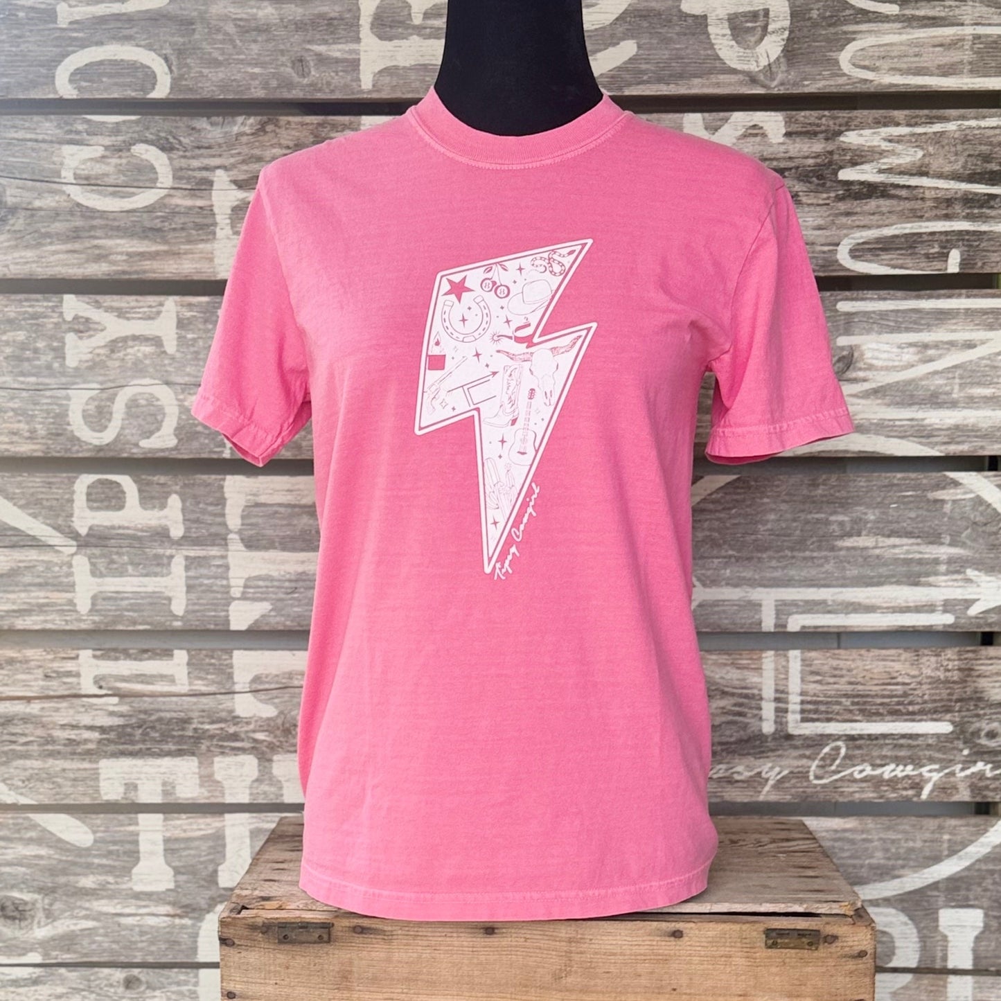 Tipsy Cowgirl Electric West Tee
