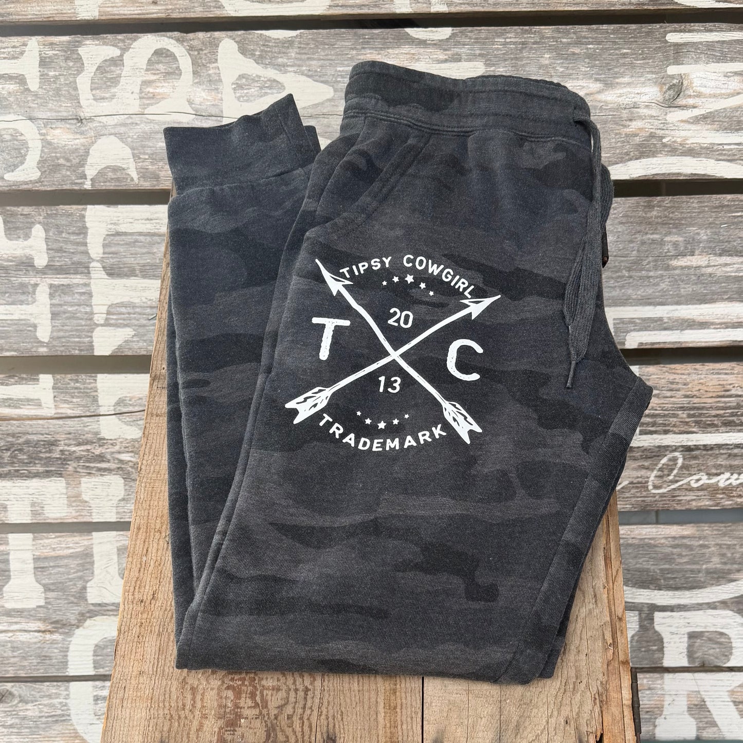 Tipsy Cowgirl Camo Joggers